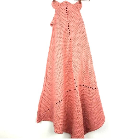 Handmade Vintage Knitted Teddy Bear Wrap Towel Coverup - Picture 3 of 6